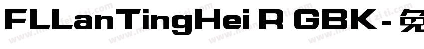 FLLanTingHei R GBK字体转换